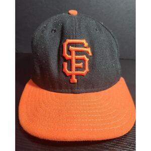 San Francisco Giants MLB baseball New Era 59Fifty Hat Cap size 7 1/4 orange bill